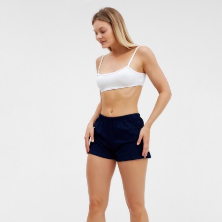 Women's shorts, dark blue color, size 44-3