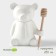Porcelain capacity for honey with a spoon Bellatenero "Bear", 280 ml, white color