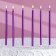 Candles in the cake "Royce", 6 pcs, high, 12.5 cm, purple metallic