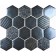 Glass mosaic Bonaparte Saba Iron, 304x264x6 mm