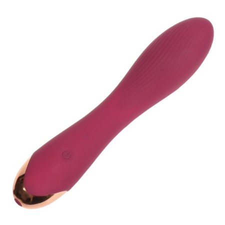 Vibrator with stimulation of the point G, 18 x3.8 cm, burgundy-5