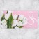 Money envelope "March 8" White tulips, 16.5 x 8 cm