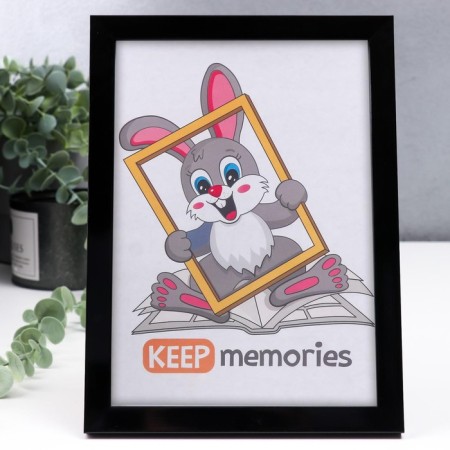 Photo frame plastic 15x21 cm 1489 black-1