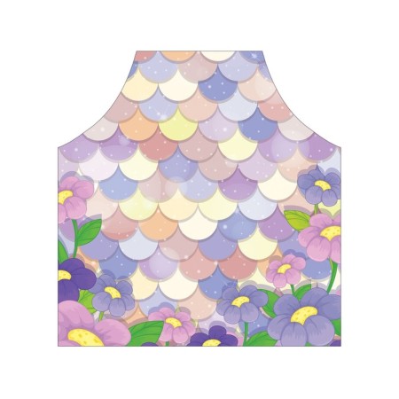 Apron of a kitchen apron with a “fairy -tale meadow” photo print, adjustable, size OS-2
