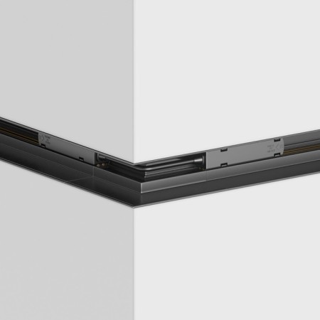 External Corner Connector for the built-in track system Technical tra004OCL-22B, 10x10x8.5 cm, black color is black-2