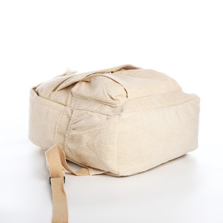 Youth backpack from lightning textiles, 4 pockets, beige color-4