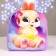 Baby plush backpack for the girl "Bunny", 24 × 24 cm, for the new year