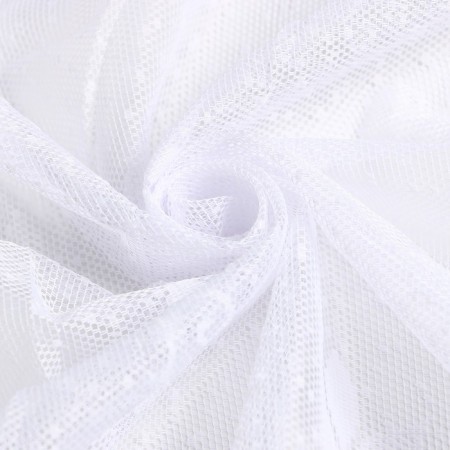 Curtain kitchen, size 165x170cm, white, 100% polyester-2