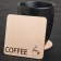 Hot Coffee, 9 × 9 cm stand