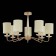 Ceiling EVOLUCE lamp. Sle108002-07. Rita. 7x40 W, E14, 75x75x44 cm, golden color