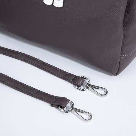Cross-Bodi Bag on a zipper, the color is gray-brown-5