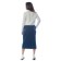 Female skirt, size 44, blue color