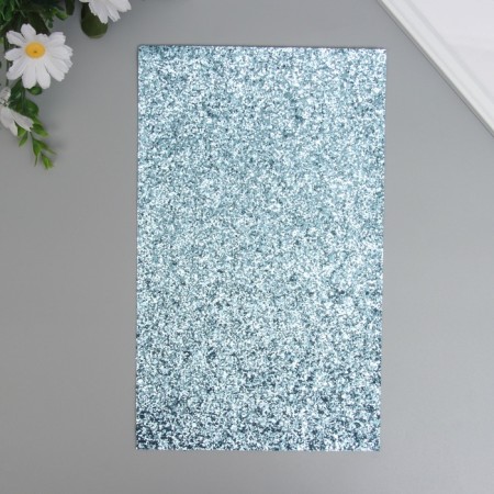 Liszt for creativity claims. Kozh "Large sparkles" of a light-blue sheet 33x20 cm thick 0.84 mm-1
