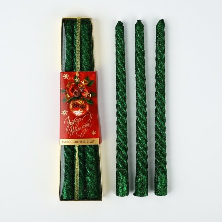 New Year's candles “New Year: Cozy New Year” 3 pcs-1