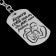 Key keychain token "Take care of yourself", 9.5 x 2.7 cm