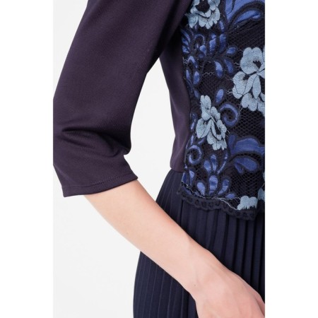 Women's dress, size 42, blue color-4