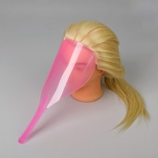 Face protection screen, with a pen, 31.5 × 13.5 cm, pink color