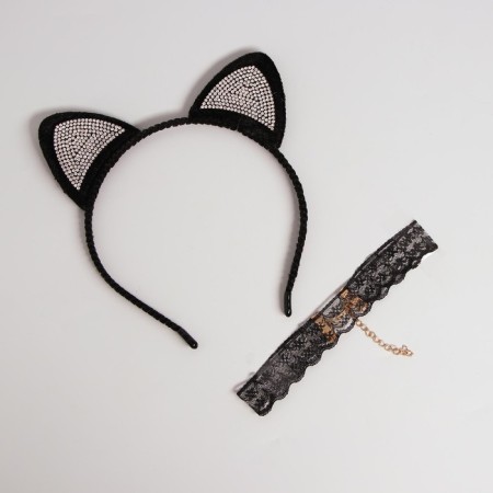 Carnival set adult "glamorous cat", rims, ears, chocker-3
