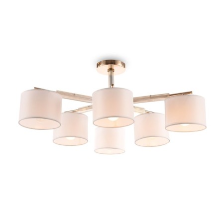 Freya FR5386CL-06G PIPE, 720x720x265 mm ceiling lamp, E27, 6x60W, color gold-2