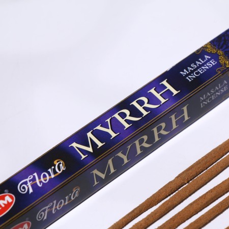 Incense hem "Flora Masala Myrrh. Mirra", 8 wands in packaging, four -grade-1