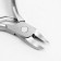 Pigitan nippers, with a cap, curved handle, curved blade, 11 cm, blade length - 15 mm, silver color