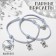 Bracelets "Demetrons" on a magnet, bears with a heart, gray color, 8cm
