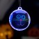 LED toy "Witch Cat" 8 cm, AG13x3 batteries, glow of multi