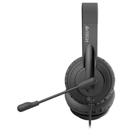 Headphones with A4Tech HU-10 Microphone 2M Lice -ce Coal Board (HU-10/USB/Black)-1