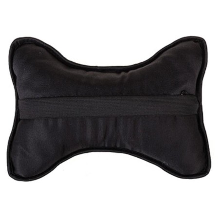 Pillow Automobile Bone, on the headrest, SkyWay Expensiv Alcantara Gray, Black line, S08003005-1