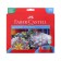 Pencils 60 Faber-Castell flowers “Castle” hexagonal case, gift box