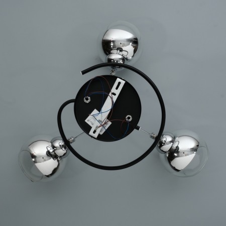 Redo chandelier 3he27 40w Black-chromium 45x45x28 cm-6