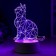 Lamp "Cat Sygia" Led RGB from the network