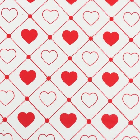 Matte film "Hearts", 58*58 cm, red-2