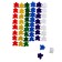 A set of figures for studying the account "Man" 50 pcs., Mix