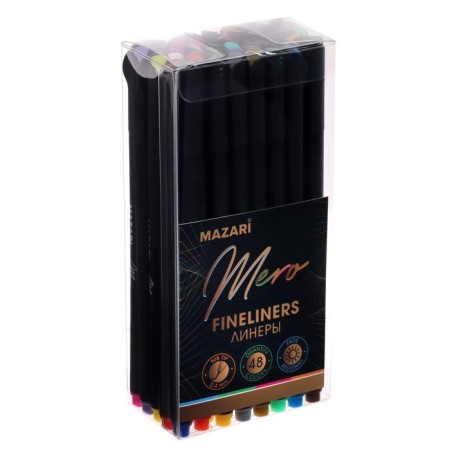 A set of capillary pens Mazari Mero, 48 colors, 0.4 mm-6