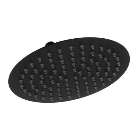 Showing watering can Accoona A355F, tropical, D = 20 cm, circle, stainless steel. Steel, black