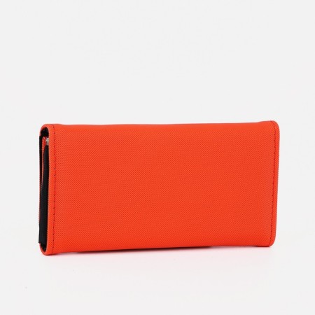 Women's wallet on magnet, red color-1