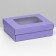 The box is folding, the lid is, with the window, lilac, 16.5 x 12.5 x 5.2 cm
