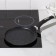 Pancake pan “Granite Black”, D = 22 cm, plastic handle, anti -stick coating, black color
