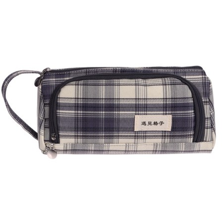 School "Scottish" at a zipper 2 departments, gray-blue-6