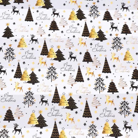 Glossy packaging paper "Magic Forest", bilateral, 70 x 100 cm-4