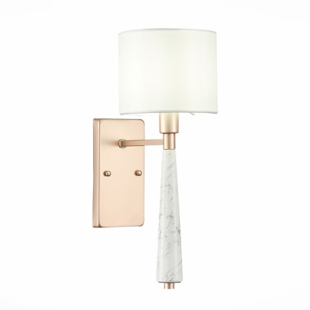 Wall lamp ST LUCE. SL1163.201.01. Vellino. 1x40 watts, E14, 15x41 cm, matte gold color-3