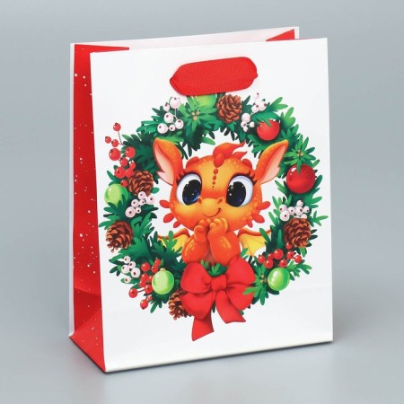 Laminated vertical "Dragosh", S 12 x 15 x 5.5 cm, New Year