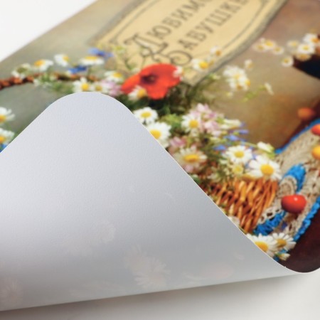 A napkin on the table "Beloved grandmother!" Flowers basket, 40x25 cm-2