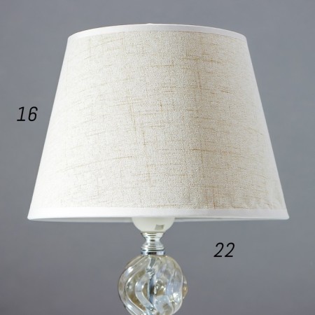Table lamp 16715/1BG E27 40W chromium/beige 22x22x36 cm Risalux-3