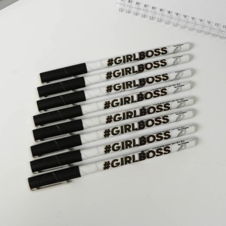 Handle Blood Blue Paste 0.7 mm with a cap Girl Boss plastic software, price for 1pc-2