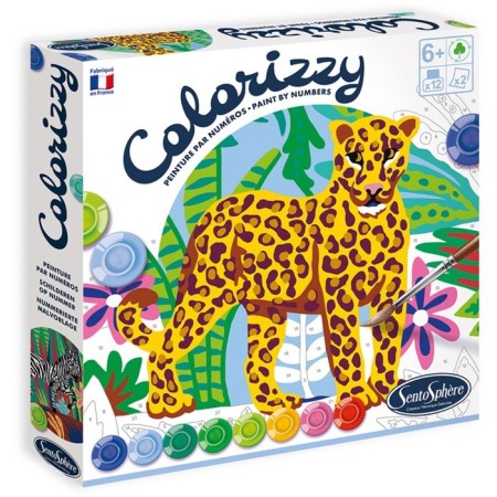 Set of paintings by Sentosphere numbers "Zebra and Leopard"