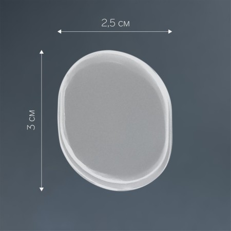 A set of shoes, on a glue base, silicone, 6 pcs, a transparent color-2