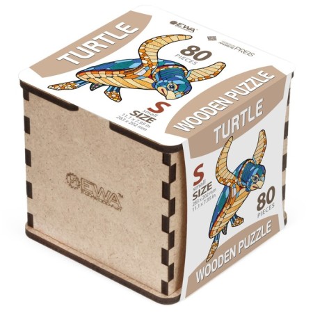 Wooden figured puzzle EWA "Sea Turtle", 28 × 20 cm-4