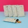 A set of gift packages, metallized, "stars" white 17x25 cm, 20 microns 10 pcs